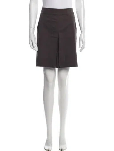 Pre-owned Prada Vintage Mini Skirt In Gray