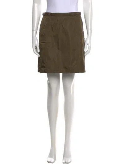Pre-owned Prada Vintage Mini Skirt In Green