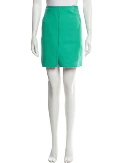 Pre-owned Prada Vintage Mini Skirt In Green