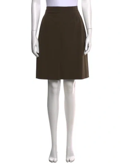 Pre-owned Prada Vintage Mini Skirt In Green