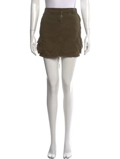 Pre-owned Prada Vintage Mini Skirt In Green