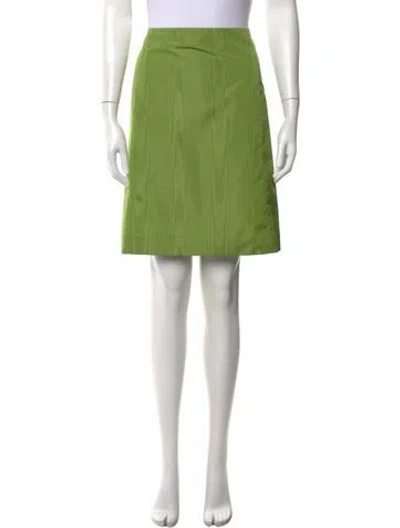 Pre-owned Prada Vintage Mini Skirt In Green