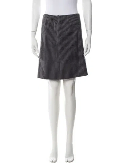 Pre-owned Prada Vintage Mini Skirt In Grey