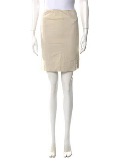 Pre-owned Prada Vintage Mini Skirt In Neutral