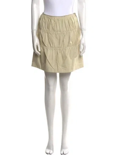 Pre-owned Prada Vintage Mini Skirt In Neutral
