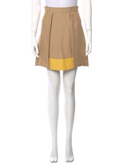 Pre-owned Prada Vintage Mini Skirt In Neutral