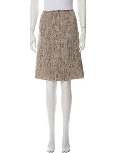 Pre-owned Prada Vintage Mini Skirt In Neutral