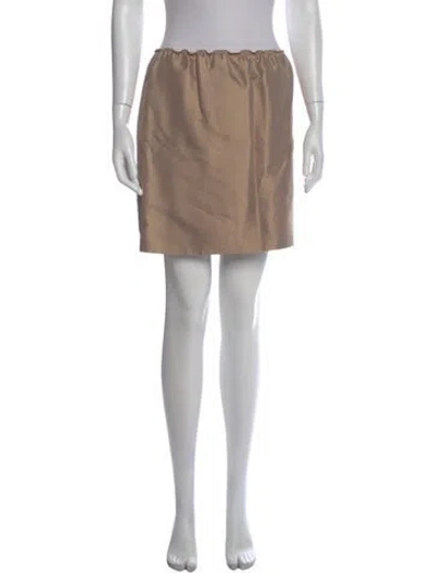 Pre-owned Prada Vintage Mini Skirt In Neutral