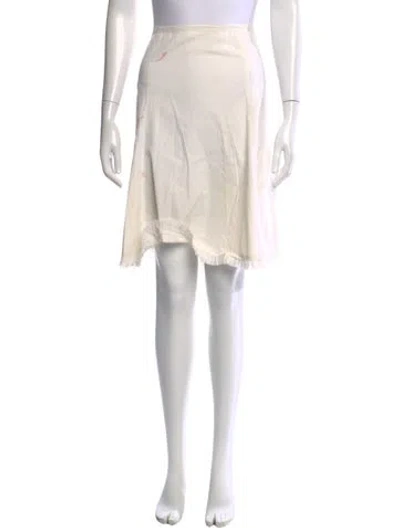 Pre-owned Prada Vintage Mini Skirt In Neutral