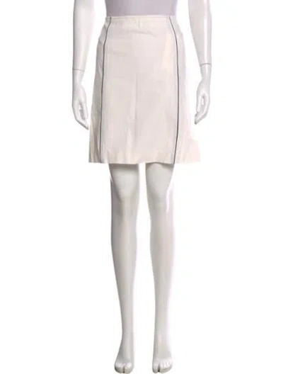 Pre-owned Prada Vintage Mini Skirt In Neutral
