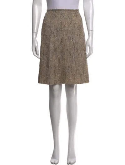 Pre-owned Prada Vintage Mini Skirt In Neutrals