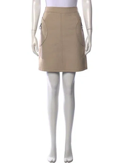 Pre-owned Prada Vintage Mini Skirt In Neutrals