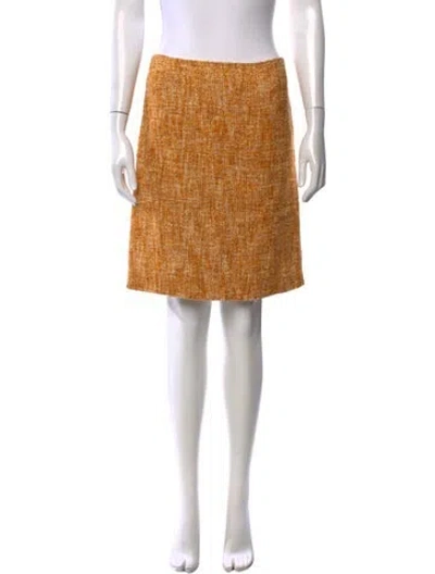 Pre-owned Prada Vintage Mini Skirt In Orange