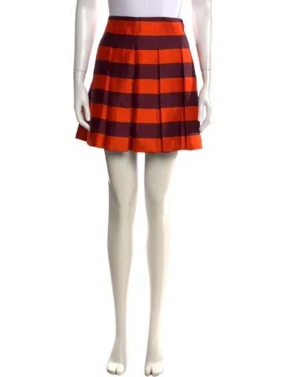 Pre-owned Prada Vintage Mini Skirt In Orange