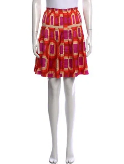 Pre-owned Prada Vintage Mini Skirt In Orange