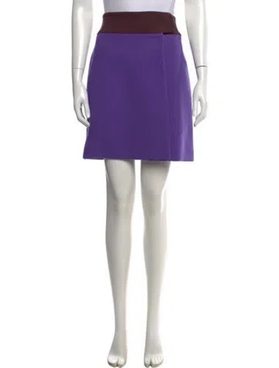 Pre-owned Prada Vintage Mini Skirt In Purple