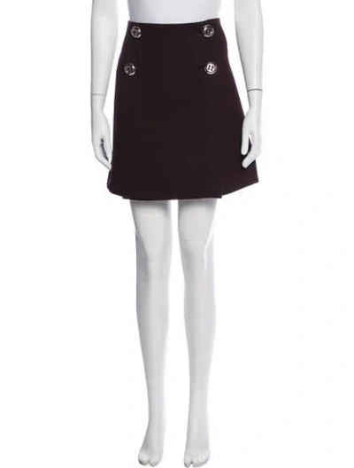 Pre-owned Prada Vintage Mini Skirt In Purple