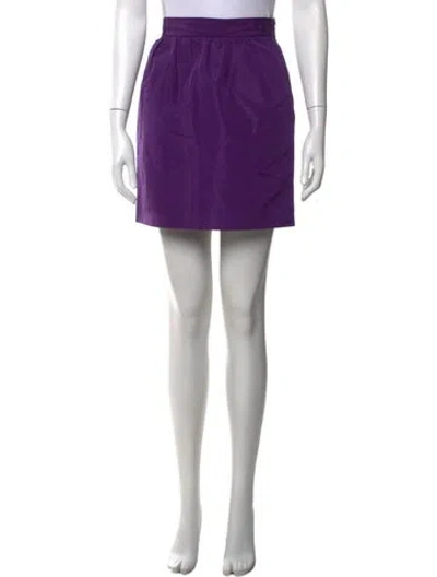 Pre-owned Prada Vintage Mini Skirt In Purple