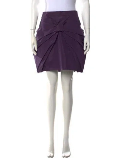 Pre-owned Prada Vintage Mini Skirt In Purple