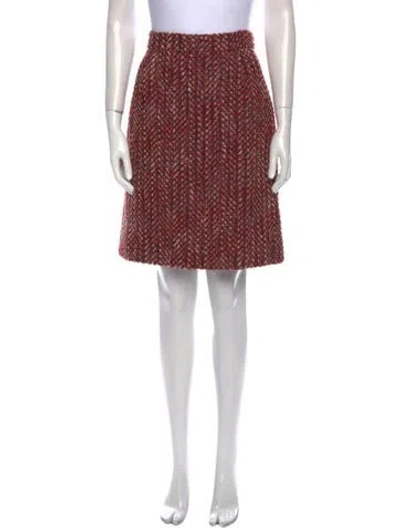 Pre-owned Prada Vintage Mini Skirt In Red