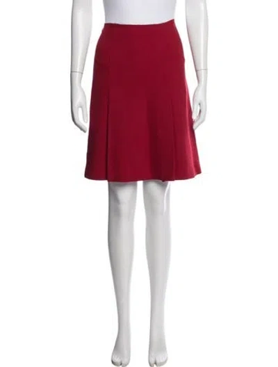 Pre-owned Prada Vintage Mini Skirt In Red