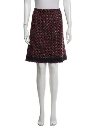 Pre-owned Prada Vintage Mini Skirt In Red