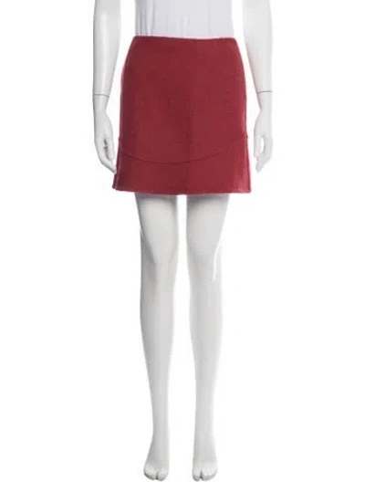 Pre-owned Prada Vintage Mini Skirt In Red