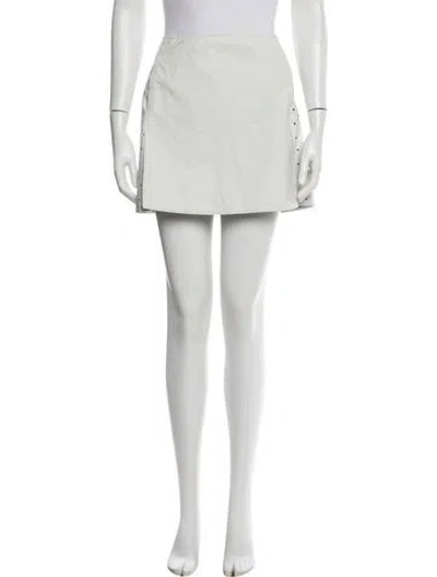 Pre-owned Prada Vintage Mini Skirt In White