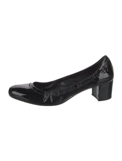 Pre-owned Prada Vintage Patent Leather Pumps In Black