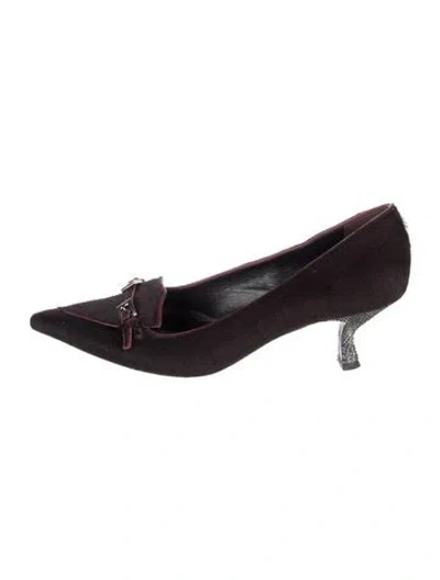 Pre-owned Prada Vintage Ponyhair Pumps In Black