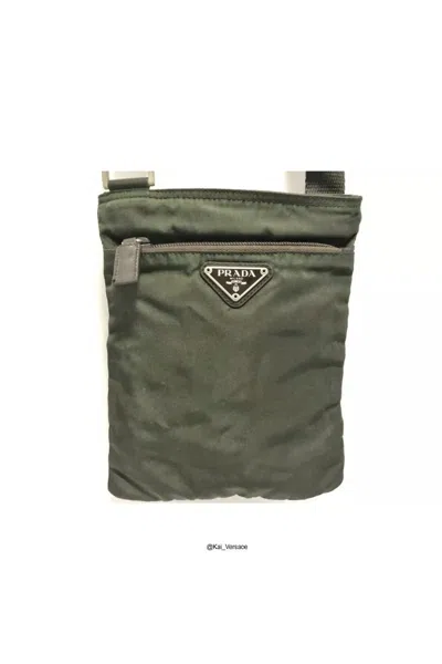 Pre-owned Prada Vintage  Crossbody Bag Olive Green