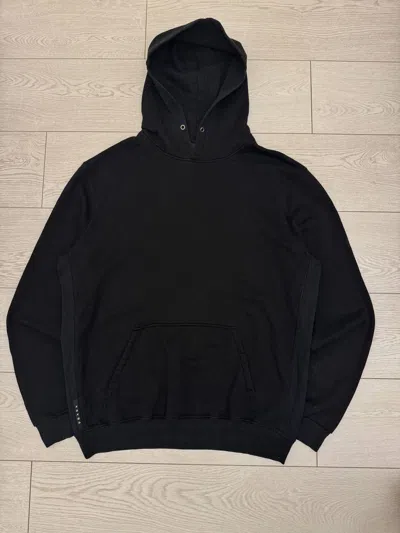 Pre-owned Prada Vintage  Hoodie Tab Oversized Black Sweatshirt