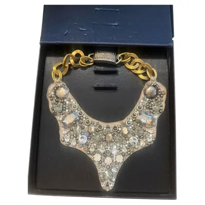 Pre-owned Prada Vintage  Iconic Designer Crystal Dynamic Statement Bib Necklace In Multiple
