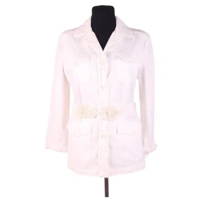 Pre-owned Prada Vintage  Jacket (2003 Summer Collection) — Italy, Size 44 It In Gray