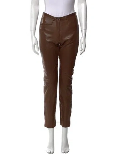 Pre-owned Prada Vintage Skinny Leg Pants In Brown