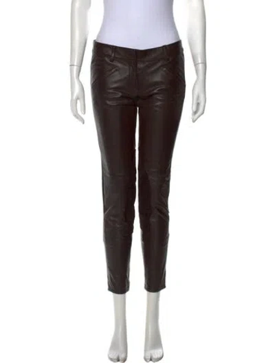 Pre-owned Prada Vintage Skinny Leg Pants In Brown