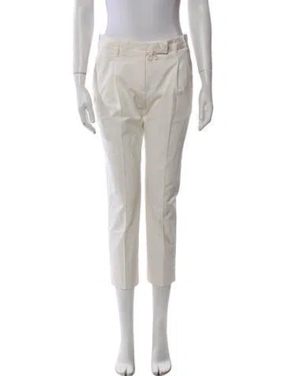 Pre-owned Prada Vintage Skinny Leg Pants In White