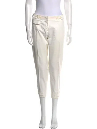 Pre-owned Prada Vintage Skinny Leg Pants In White