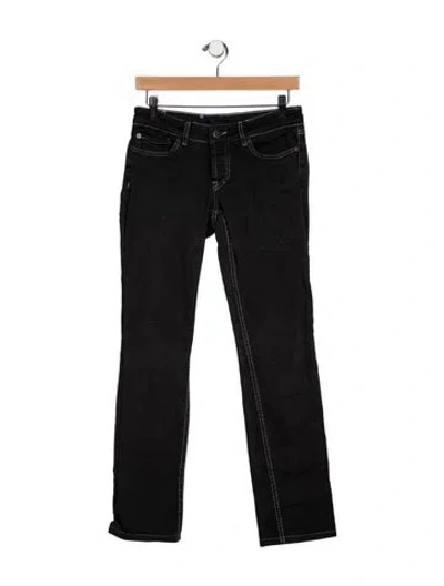 Pre-owned Prada Vintage Straight Leg Jeans In Black