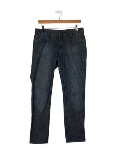 Pre-owned Prada Vintage Straight Leg Jeans In Blue