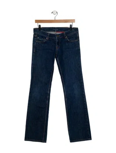 Pre-owned Prada Vintage Straight Leg Jeans In Blue