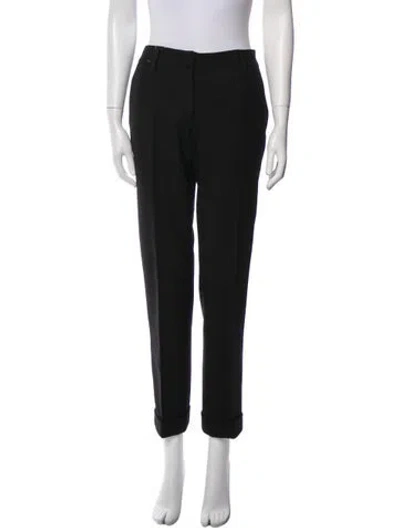 Pre-owned Prada Vintage Straight Leg Pants In Black