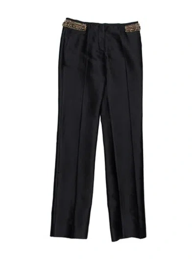 Pre-owned Prada Vintage Straight Leg Pants In Black