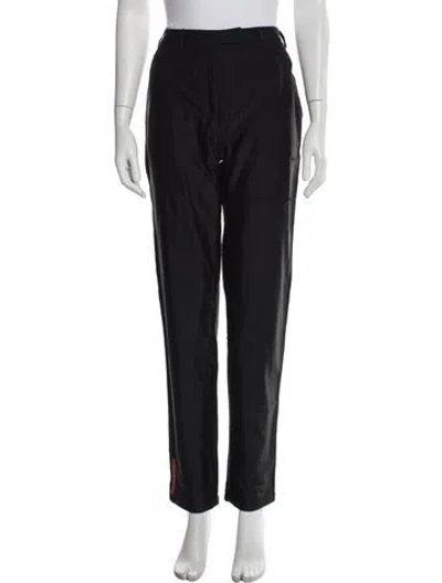 Pre-owned Prada Vintage Straight Leg Pants In Black