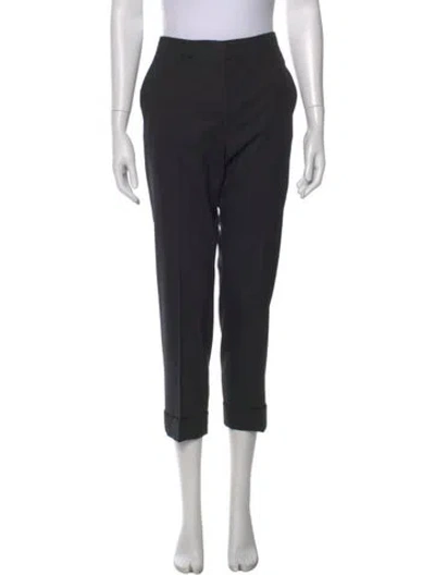 Pre-owned Prada Vintage Straight Leg Pants In Black