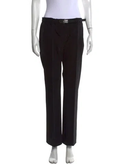 Pre-owned Prada Vintage Straight Leg Pants In Black