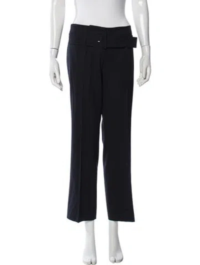 Pre-owned Prada Vintage Straight Leg Pants In Blue