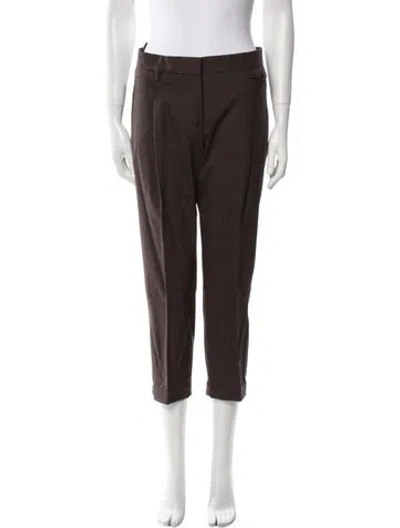 Pre-owned Prada Vintage Straight Leg Pants In Brown