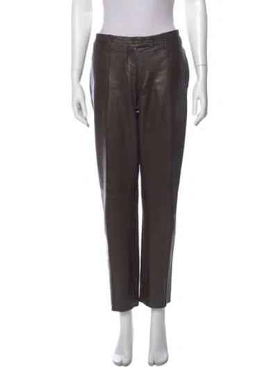 Pre-owned Prada Vintage Straight Leg Pants In Brown