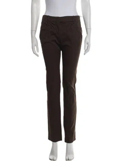 Pre-owned Prada Vintage Straight Leg Pants In Brown